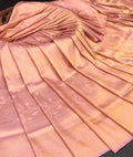 Traditional Kanjivaram Woven Silk Saree With Blouse Piece CREAM