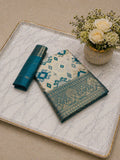Heritage Ivory Banarasi Saree with Royal Zari Weaving -RAMA
