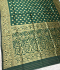 Green Golden Zari Woven Kanjivaram Soft Silk Saree