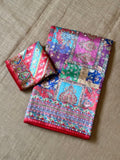 Premium Designer Dola Silk Saree - RED