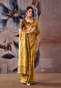Elegant Floral Designer Saree -YELLOW